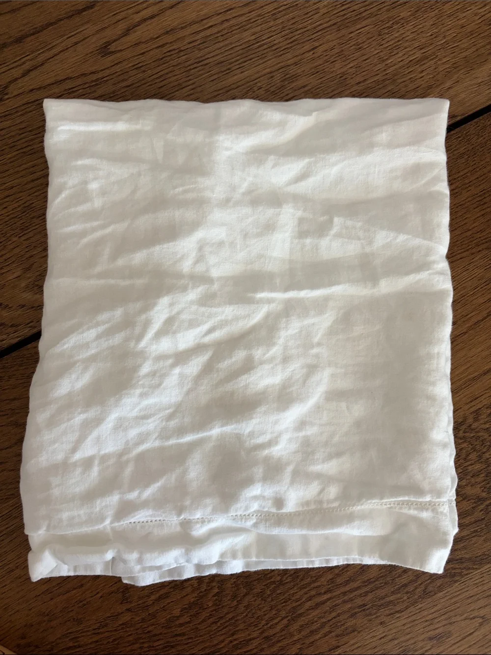 Pottery Barn Linen Euro Sham Pillow Cover Solid White